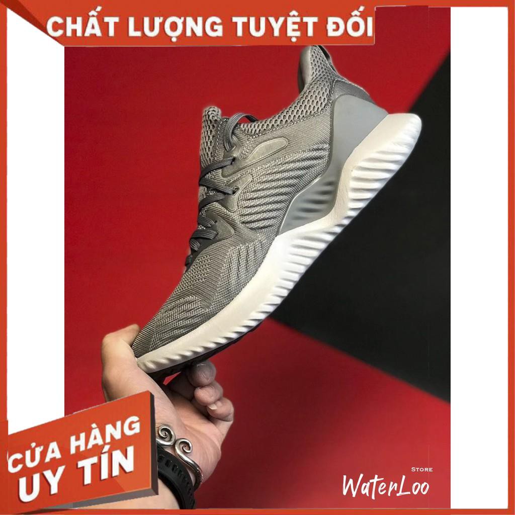 (HÀNG CHUẨN+QUÀ TẶNG) Giày thể thao sneaker nam nữ ALPHABOUNCE Beyond 2018 Grey white Xám đế trắng | BigBuy360 - bigbuy360.vn