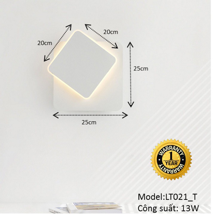 Đèn ngủ treo tường LT021 trang trí phòng khách phòng ngủ hiện đại, decor nội thất sang trọng, có thể chỉnh hướng