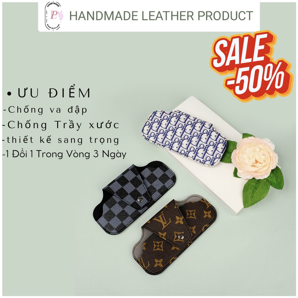 Túi đựng kính thời trang sang trọng bảo quản kính chống va đập tiện lợi khi đi chơi đi du lịch LV Dior BK