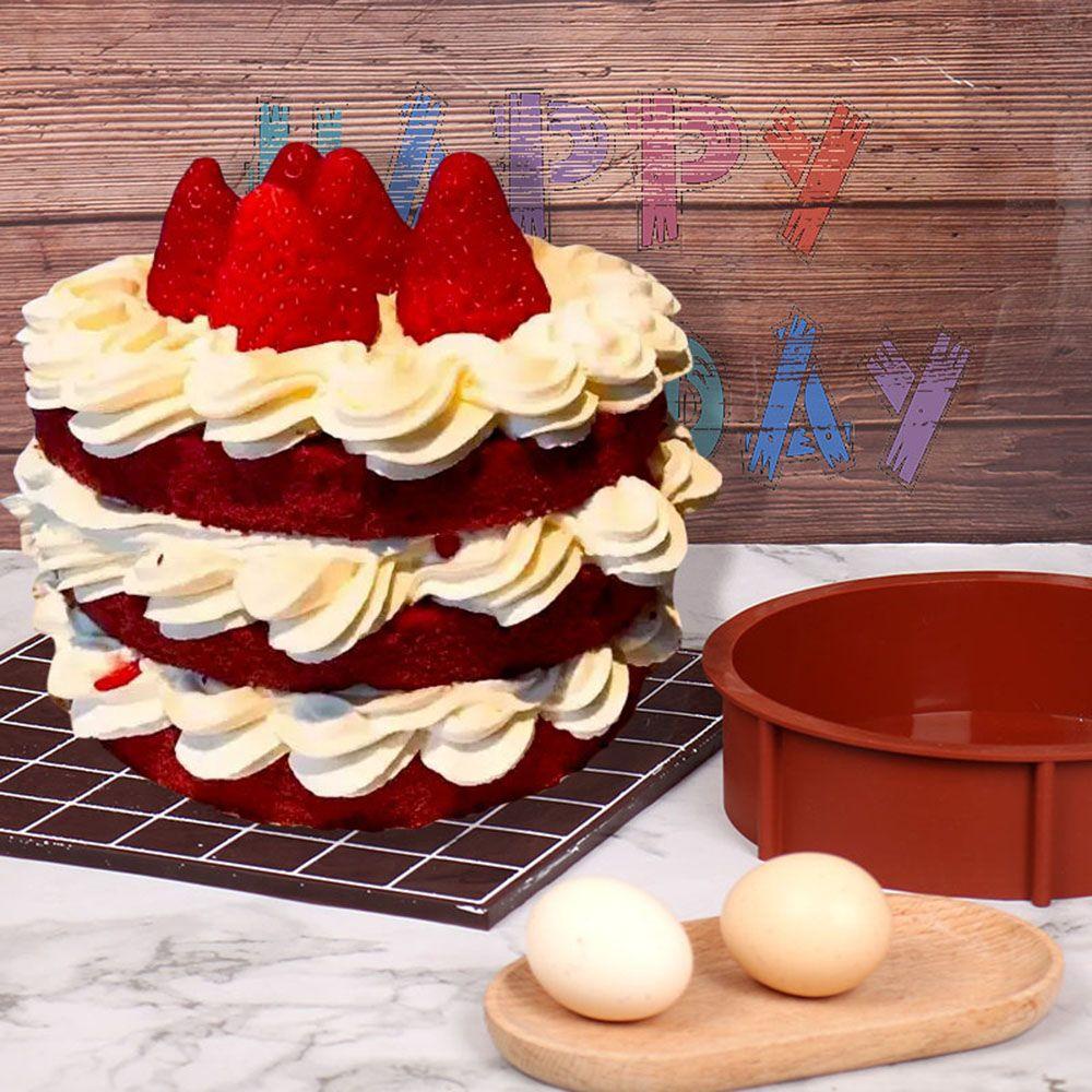 CONOPERY Khay Nướng Bánh Hình Tròn / Vuông / Trái Tim DIY