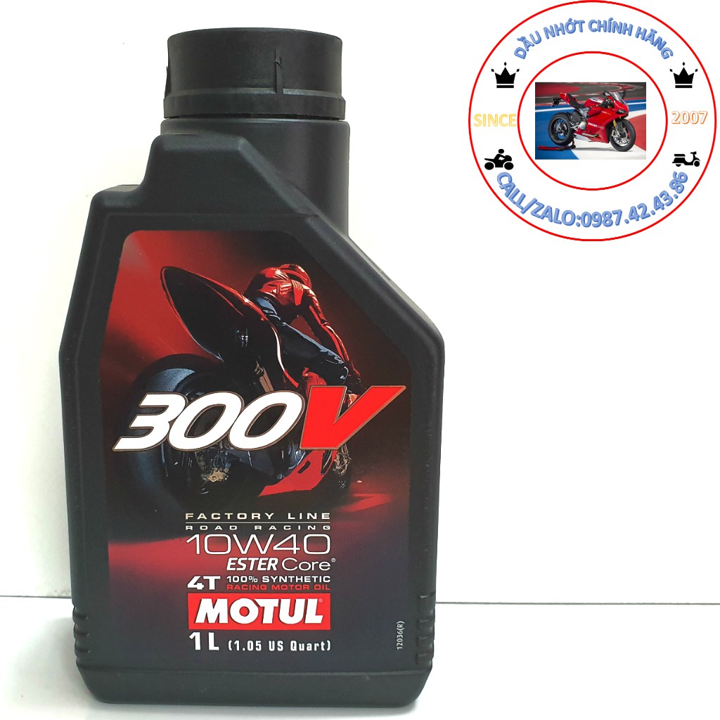 NHỚT MOTUL 300V Factory Line 10W40 1L