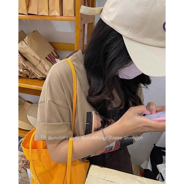 Áo Thun Vintage Unisex Rubystore Phông Ngắn Tay Lỡ Form Rộng Đẹp Cá Tính In Hình Tạp Chí Cô Gái Nam Nữ Ulzzang Hot