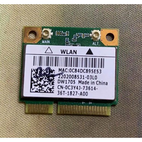 Card Wireless dùng cho laptop Dell DW1705 DW1701 DW1702 DW1703 DW1704