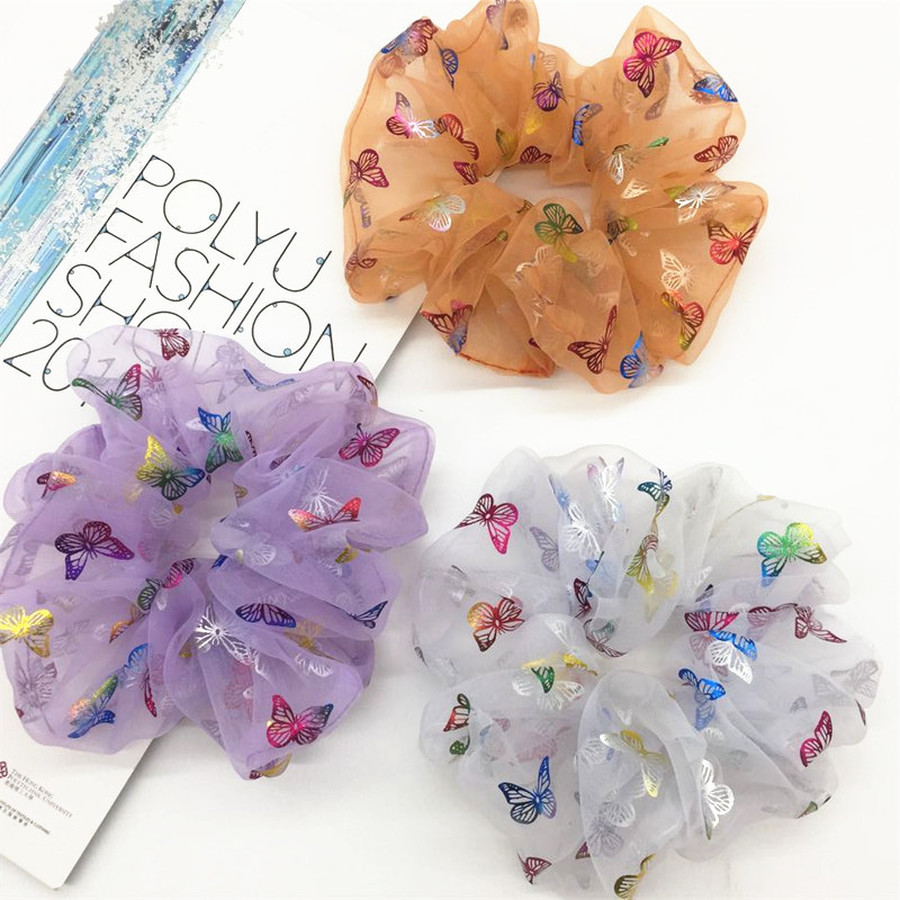 Dây Buộc Tóc Hình Bướm Xinh Xắn Dành Cho Nữ