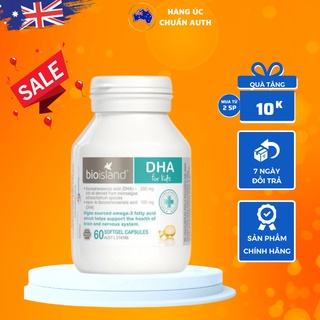 Viên Bổ sung dầu cá DHA cho bé của Úc Bio Island DHA Kids 60 viên (SP2)