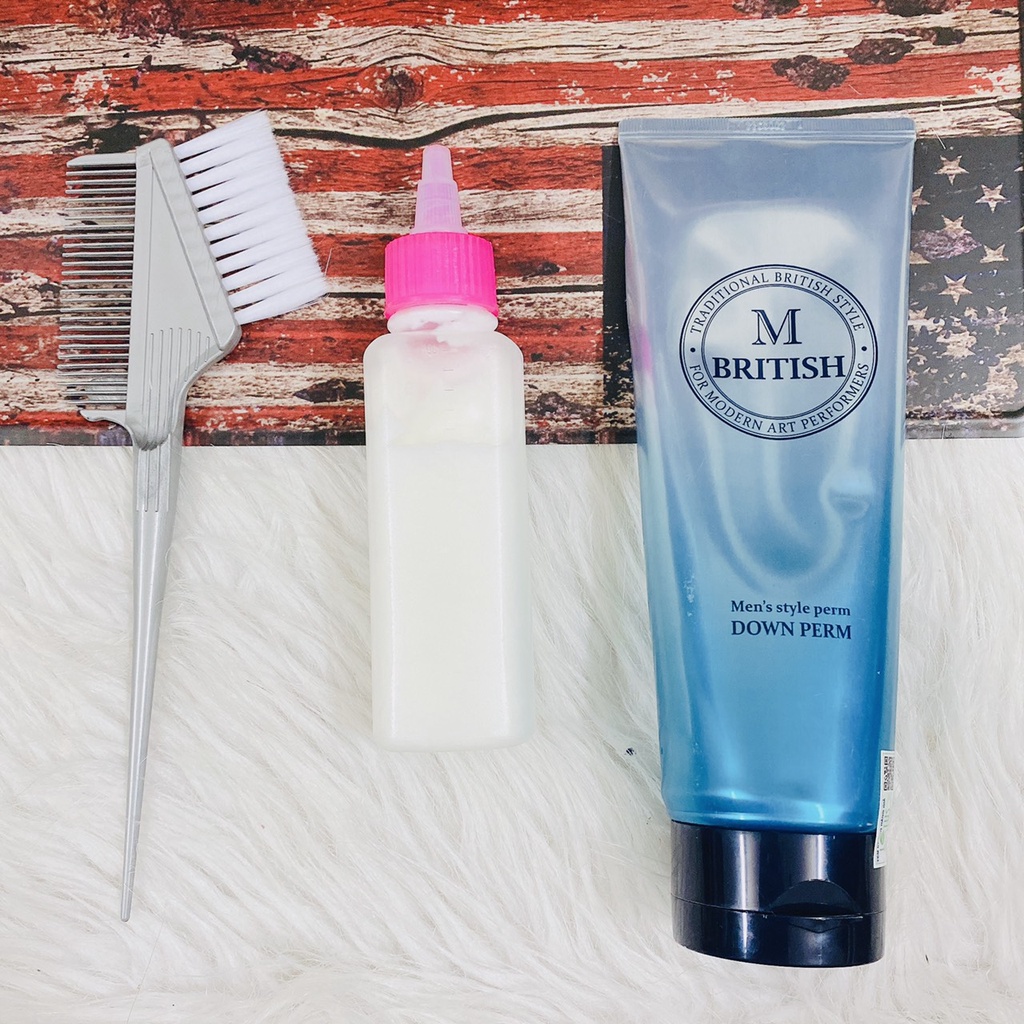 Kem ép side tóc British M Men's Style Down Perm - 200g