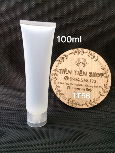 Tuýp nhựa mờ 50ml, 100ml nắp mờ