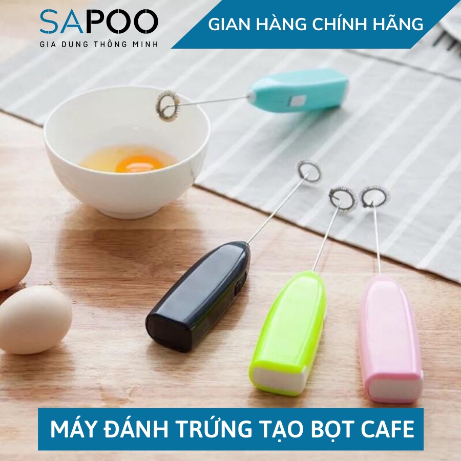 Máy Đánh Trứng Tạo Bọt Cafe Cầm Tay mini tiện lợi - Gia Dụng SAPOO