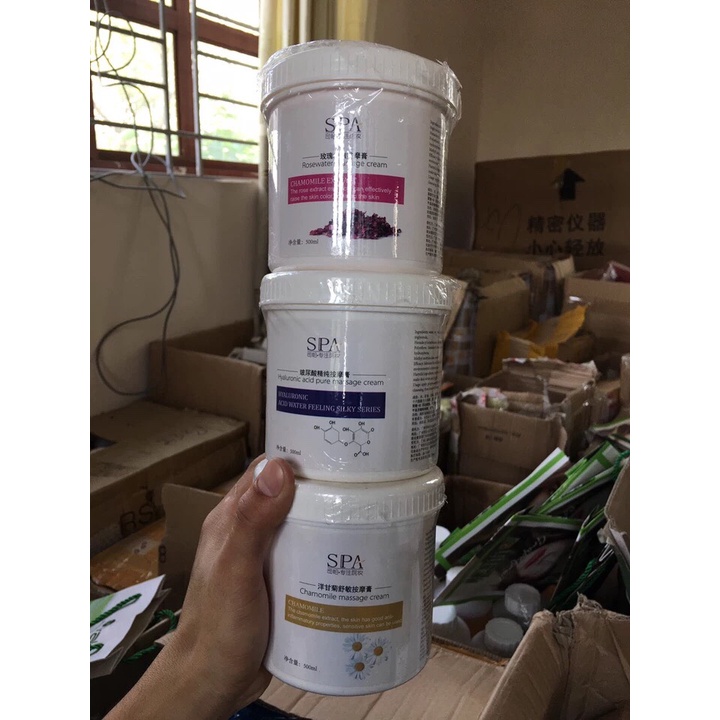 Kem massage hoa hồng, hoa cúc, tinh khiết massage mặt spa mềm mịn không kích ứng