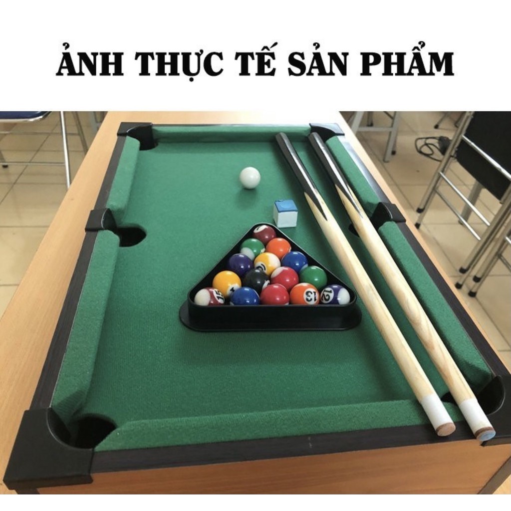 Bàn Bi-a Mini  Bàn Bi A Mini Cỡ Lớn Cho Trẻ Em Bằng Gỗ - Kích Thước 51x31x9.6 CM