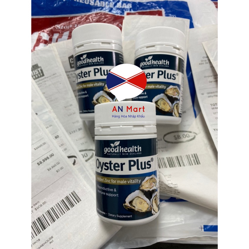 Viên Uống Tinh Chất Hàu Oyster Plus (Hàu Lùn) 60 Viên Chính Hãng New Zealand An Mart