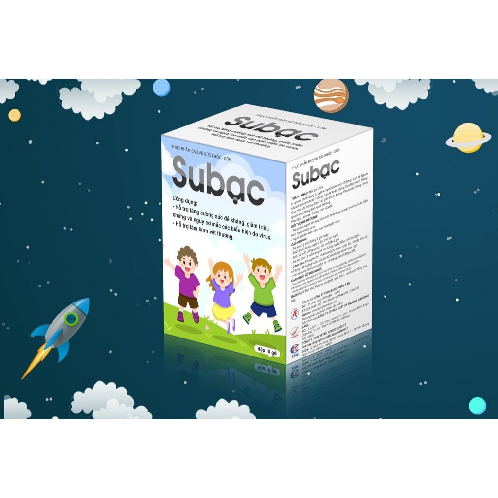 Cốm Su Bạc - Tăng cường Sức Đề Kháng cho trẻ, Tăng Miễn Dịch cho trẻ từ Lysine, Cao lá Xoài, Vitamin C [Chính Hãng]
