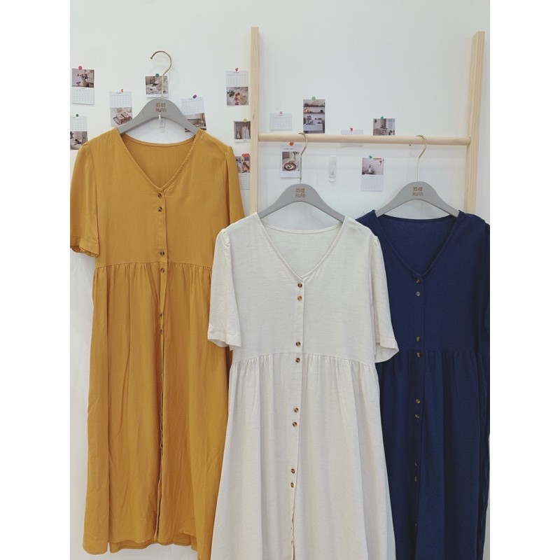 Váy thô hàn cổ V (2116) | BigBuy360 - bigbuy360.vn