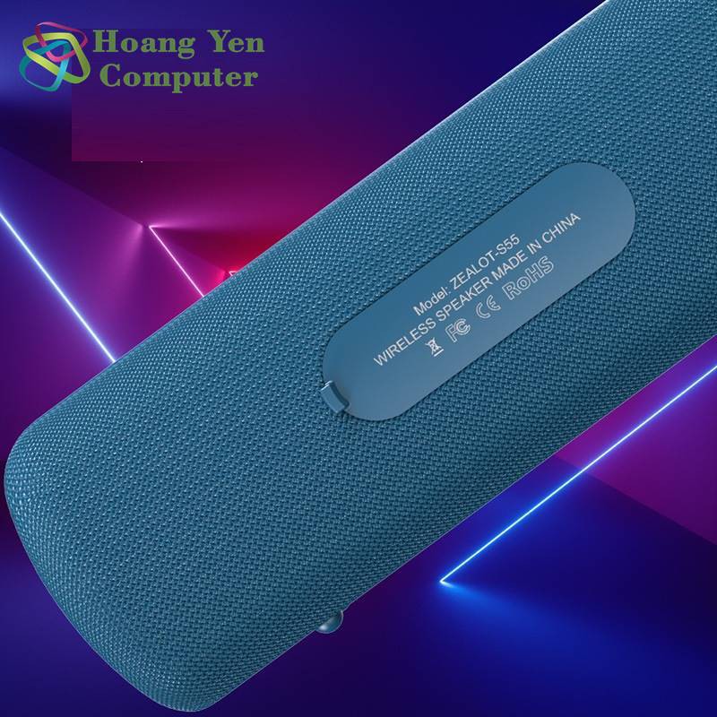 Loa Bluetooth Zealot S55 TWS V5.0 Kiểu Dáng Sang Trong, Âm Thanh Cực Chất - BH 3 Tháng 1 đổi 1