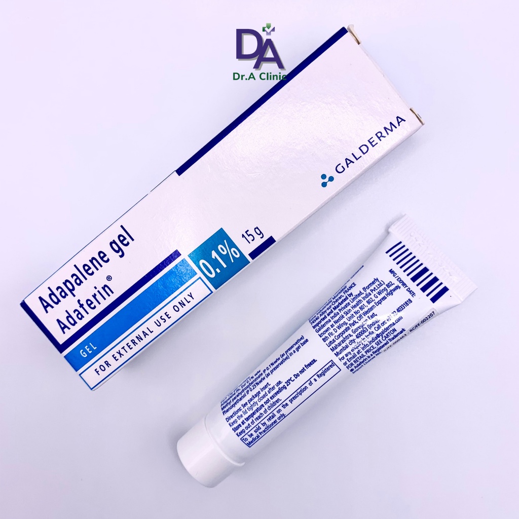 Differin Gel 0.1 Adaferin 15g chứa Adapalene giảm mụn ẩn mụn trứng cá mụn đầu đen cực tốt - Dr.A Clinic | BigBuy360 - bigbuy360.vn