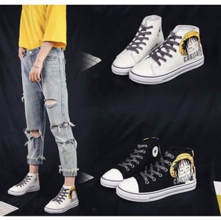 Giày thể thao nữ sneaker cổ cao - TT03 Ảnh Thật Phía Sau