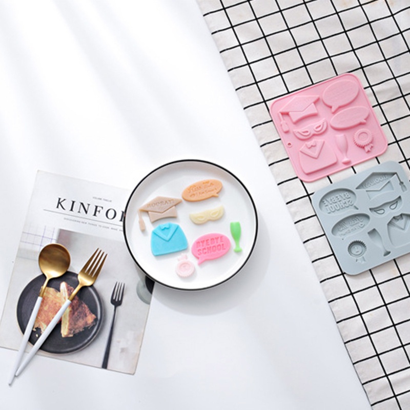 Khuôn Silicone Làm Bánh 7 Ngăn Chủ Đề Tốt Nghiệp