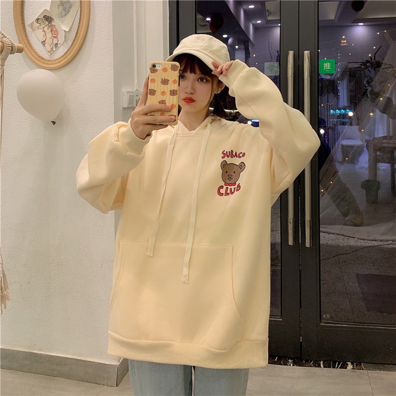 ÁO HOODIE NỮ IN GẤU DỄ THƯƠNG - SUBACO CLUB