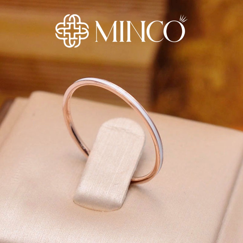 Nhẫn Nữ Viền Màu Minco Accessories thời trang phụ kiện trang sức nữ đẹp phong cách Hàn Quốc NT73
