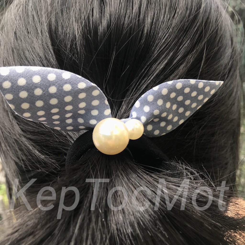 Cột tóc tai thỏ đính ngọc (kt22)