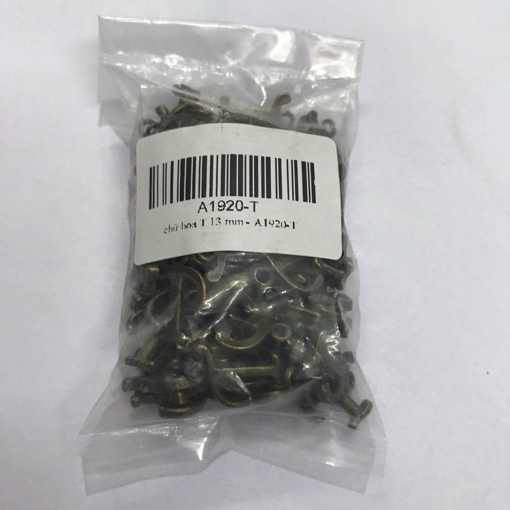 N6 - Phụ kiện trang trí chữ hoa kiểu 13mm màu đồng. (Qúy khách vui lòng xem kĩ mô tả để chọn đúng mã hàng)