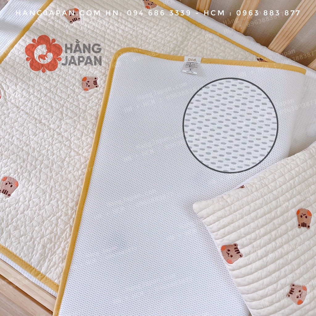 Thảm/gối điều hòa Dottodot Malolotte Hàn Quốc chính hãng thêu quilting made in Korea