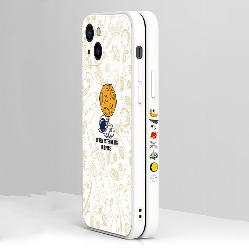 Ốp Điện Thoại Silicon Dẻo Hình Phi Hành Gia Cho ốp lưng iPhone 13 Pro MAX 12 Pro MAX 11 Pro MAX X XS MAX XR 7 Plus 8 Plus 6 6s Plus