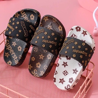Dép lê super star sành điệu chống trơn trượt hiệu quả dành cho bé trai & bé gái