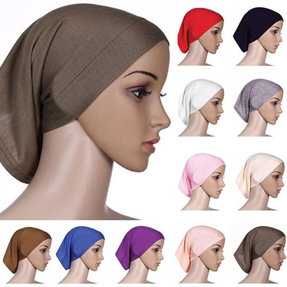 Khăn choàng đầu Hijab bằng cotton mềm cho phụ nữ hồi giáo