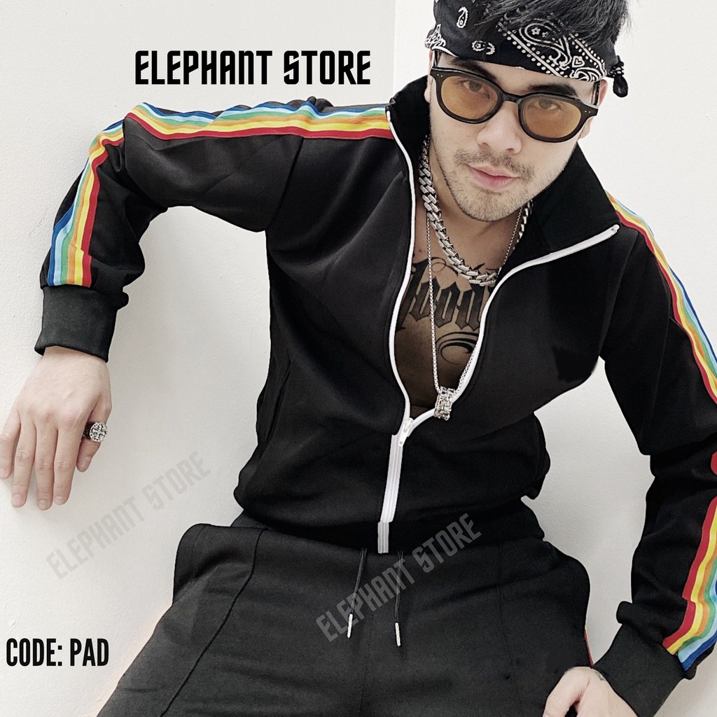 Áo Khoác Nỉ Nam Thu Đông PALM ANGEL RAINBOW | Cao Cấp Chất Liệu Poly Pha Cotton, Cá Tính, Chất, Phù Hợp Với Nam | BigBuy360 - bigbuy360.vn