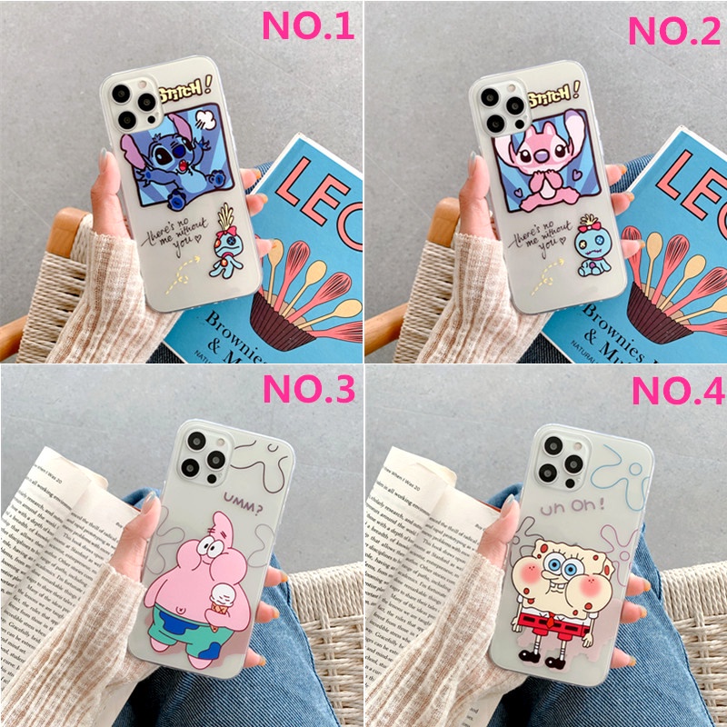 Huawei Y7 Pro/Y6/Y9 Prime 2019 /P smart Z Cute Cartoon Bear Clear Phone Case Shockproof Silicone Soft TPU Back Cover Couple