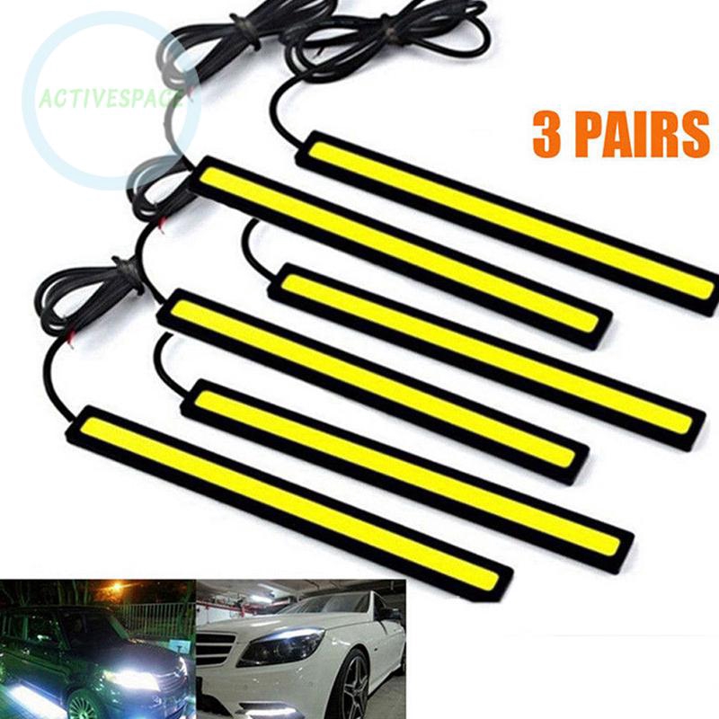 Bộ 6 thanh đèn LED ban ngày 12V 336LM 180° chống thâm nước màu trắng cho xe hơi | BigBuy360 - bigbuy360.vn