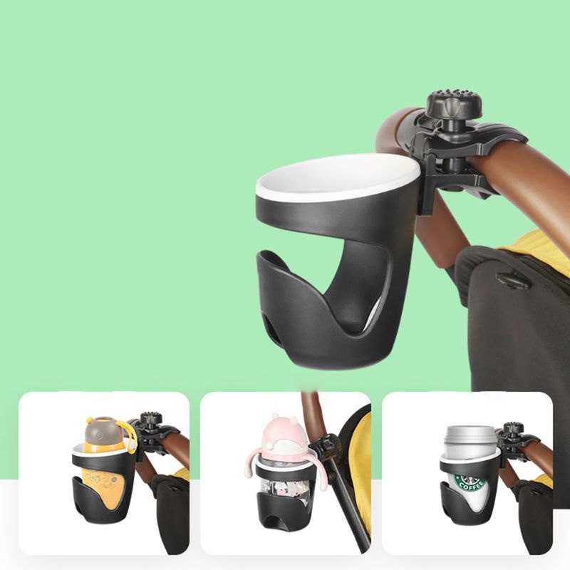 Giá Đỡ Bình Sữa Gắn Xe Đẩy Em Bé Xoay 360 Độ Tiện Dụng