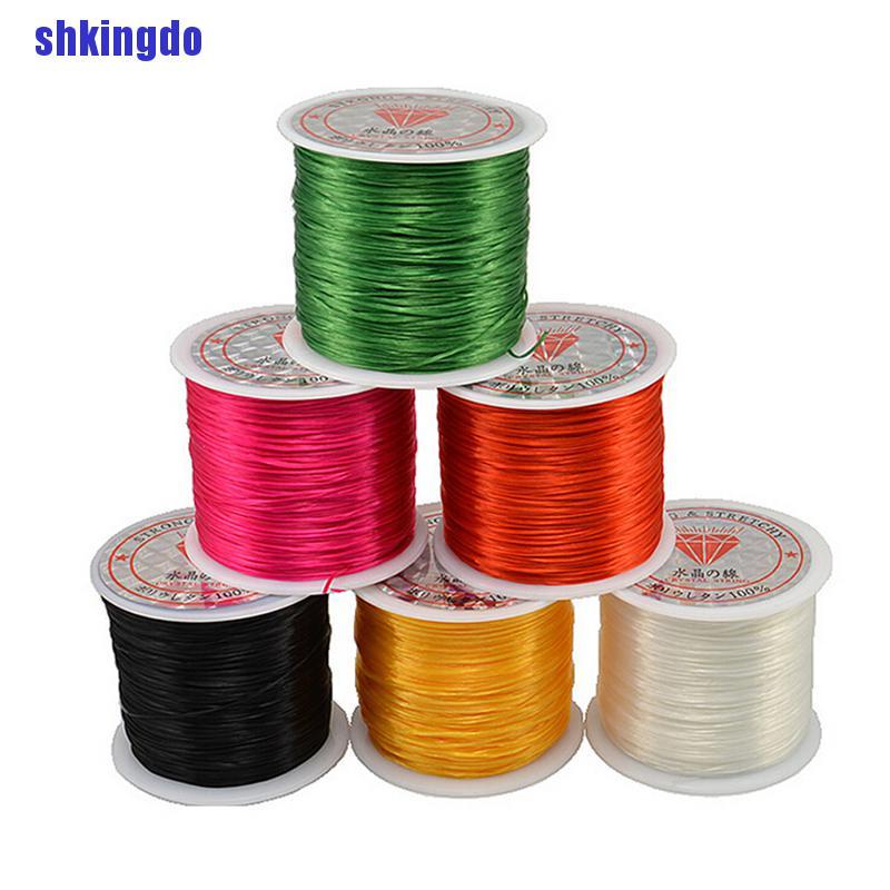 Cuộn Dây Cước Co Giãn Dùng Làm Vòng Tay / Vòng cổ 0.5mm Dài 50m