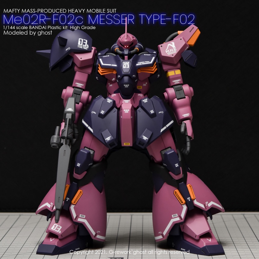 Decal nước dán mô hình HG Messer Type F01 02 HGUC Water sticker