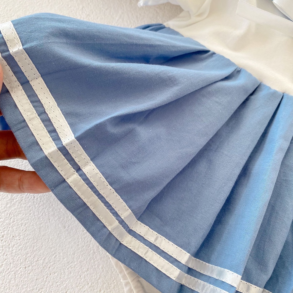 QA 03 : Body váy thủy thủ kèm băng đô cho bé cực xinh