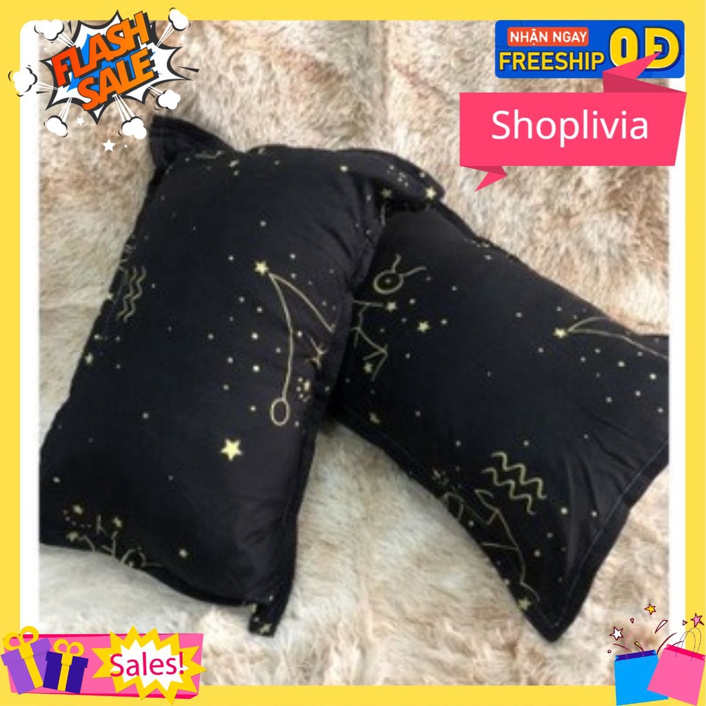 Combo 2 Vỏ Gối Nằm Vải Cotton Poly