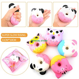 Đồ chơi Squisy mềm , dẻo , chậm tăng , giúp thư giãn đầu óc với hình bánh donut , kích thước 10cm |shopsquishydep
