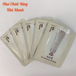 Combo 10 Gói Mặt Nạ Vàng Dạng Lột Whoo UI Gold Peel Off Pack 1ml - Nhã Khanh Ohui