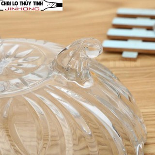 Khay hoa quả 3 chân thủy tinh