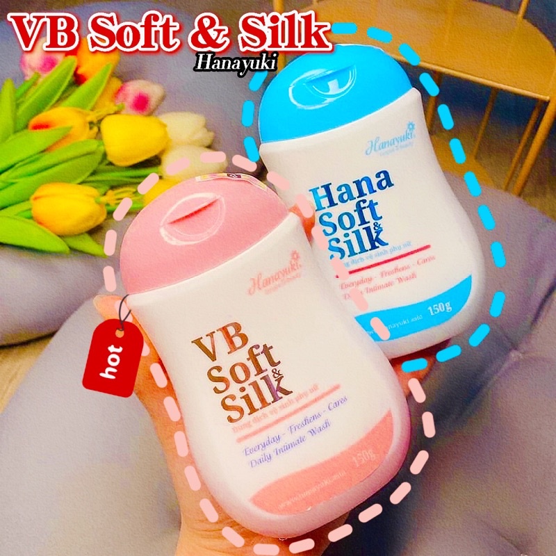 Dung Dịch Vệ Sinh VB SOFT SILK HANAYUKI Chai Hồng Mẫu Mới Gel Vệ Sinh Đoàn Di Băng Nước Vệ Sinh Nam Nữ Cân Bằng Độ Ẩm