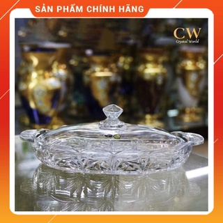 Khay pha lê đựng mứt tết - hanggiadungduc99