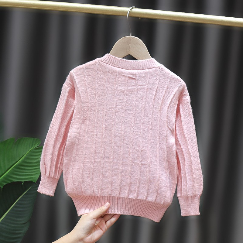 Áo Khoác Cardigan Dệt Kim & Áo Khoác Thêu Hoa Nhỏ Dễ Thương Thời Trang Mùa Thu Cho Bé Gái | BigBuy360 - bigbuy360.vn