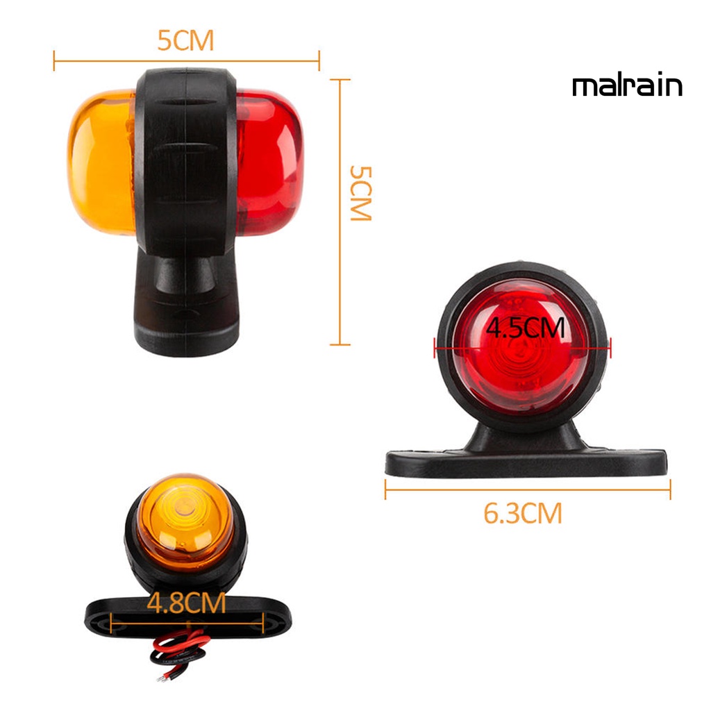 Đèn LED Tín Hiệu Gắn Hông Xe Tải 10-30V Đa Năng Tiện Dụng
