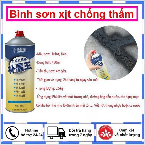 [ FREESHIP ] Combo 2 Bình Xịt Chống Thấm, Chống Dột Nhà Cửa Đa Năng 450ml