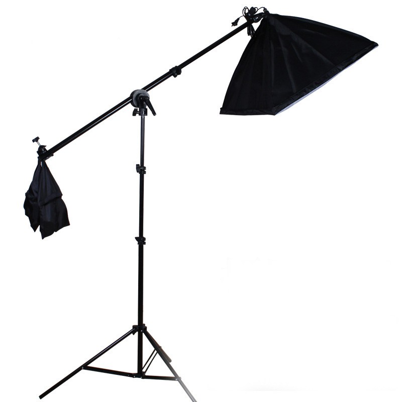 Đèn Chụp Ảnh Sản Phẩm, Bộ Đèn Studio, quay phim, Livestream chuyên nghiệp, chân đèn cao 2m kèm Softbox 50x70cm