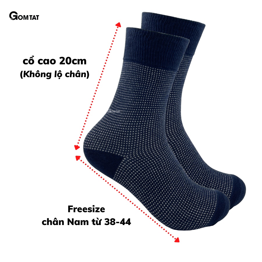 [Hộp 7 đôi] Tất Nam Đi Giày Tây GOM, Vớ Tuần Mang Giày Tây Nam 7 đôi sử dụng 7 ngày - TATGIAYTAY01-CB7