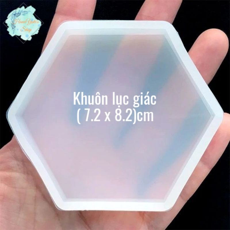 Khuôn lục giác sử dụng trong thủ công sáng tạo Resin, Jesmonite...