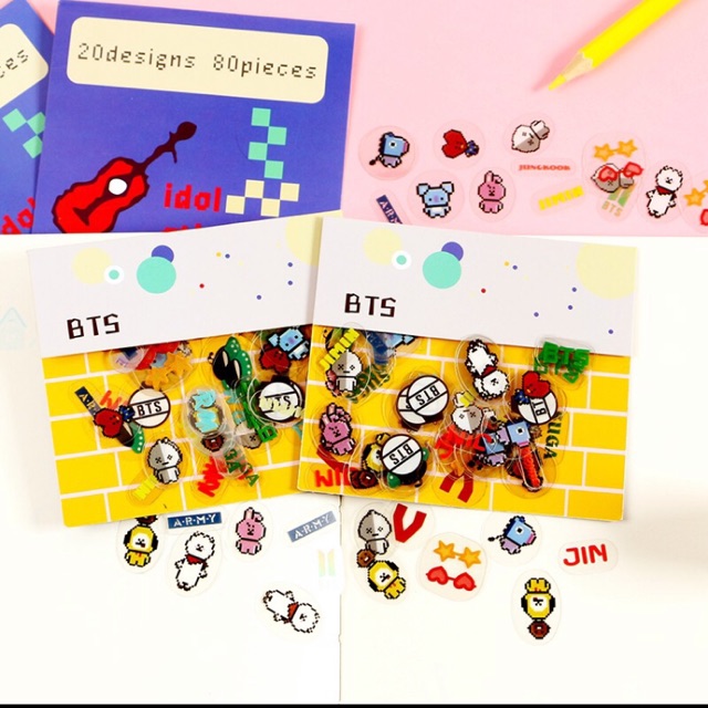 Sticker mini BTS mẫu mới nhất