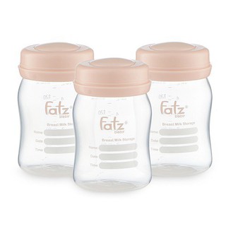 Bộ 3 bình trữ sữa 150ml cổ rộng fatz baby fb0120n